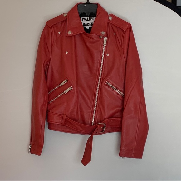 Walter Baker Jackets & Blazers - Walter Baker Allison Leather Moto Jacket Size L